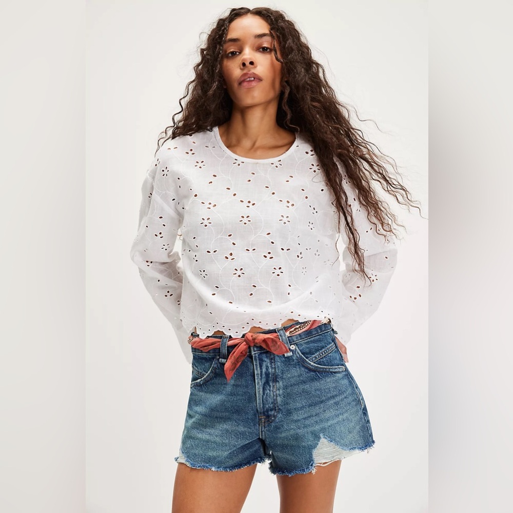 Free People We The Free Now‎ Or Never Denim Shorts - Picture 6 of 12